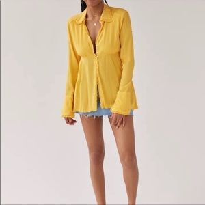 Urban Outfitters lenna open-back babydoll top